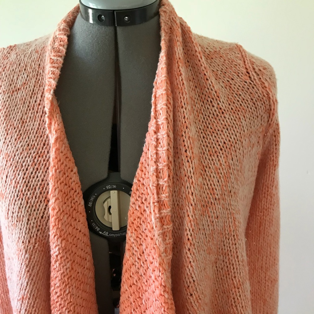 Anthropologie pink cardigan